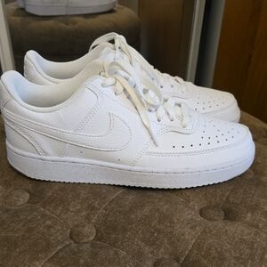 Nike All-White Low-Top Sneakers